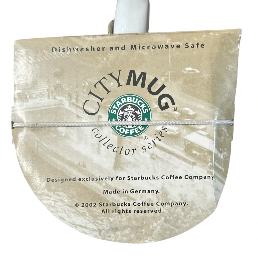 Starbucks City Mug Qatar New In Box 16oz Purple‎ White 2002 Collector Series